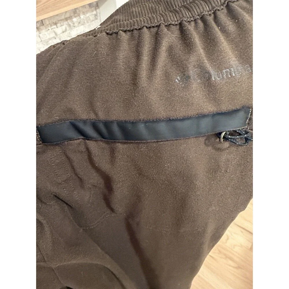 Columbia Sportswear Company Men’s Brown Jogger Pants M Regular Fleece Zip Pocket